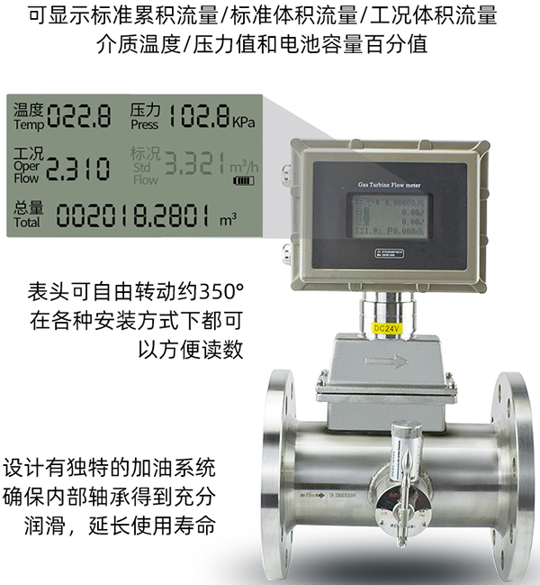 dn50天然氣流量計液晶顯示圖